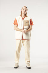 GALIWIN FLEECE VEST __color:Tofu#15