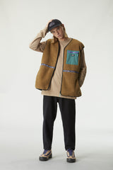 GALIWIN FLEECE VEST __color:Chocolate#8