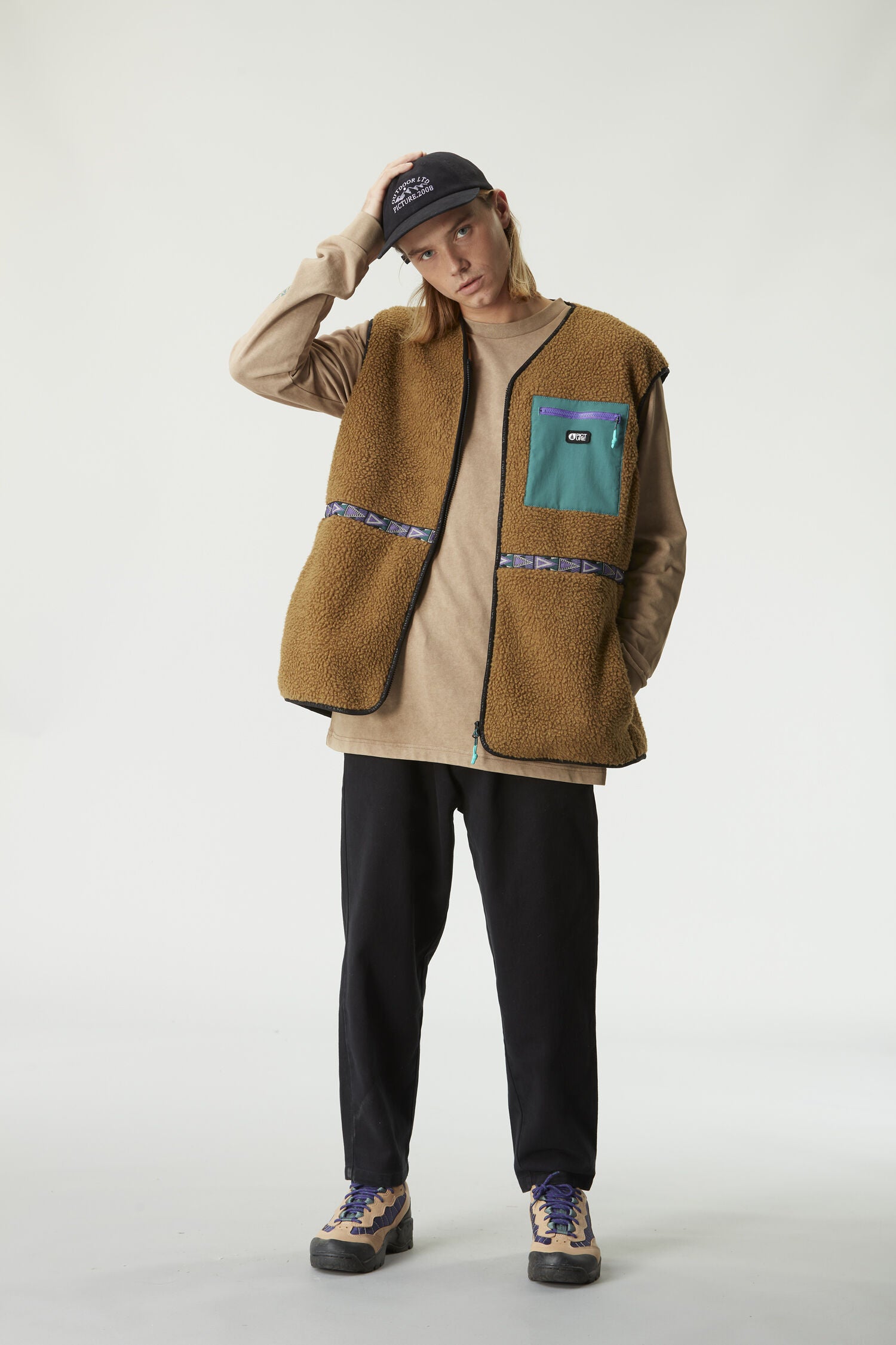 GALIWIN FLEECE VEST __color:Chocolate#8