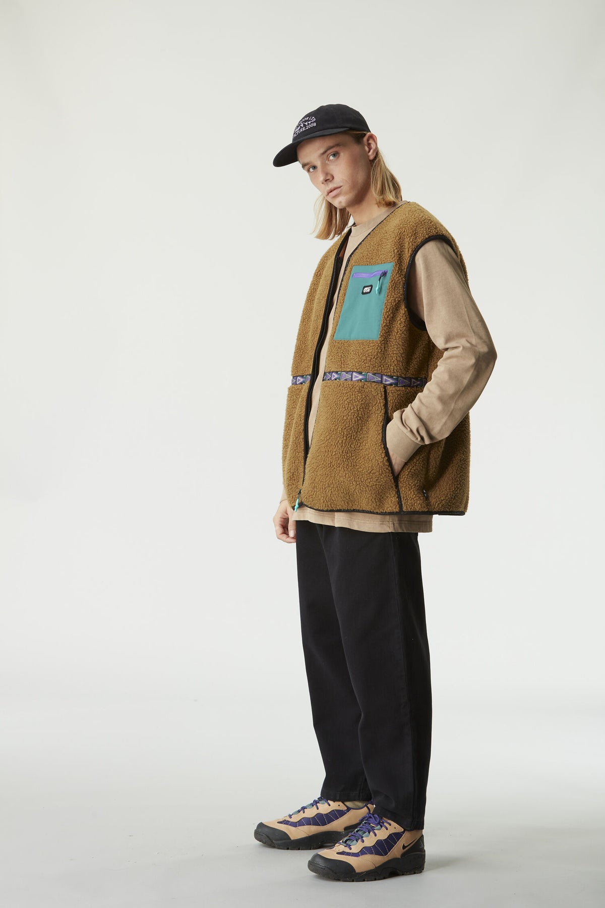 GALIWIN FLEECE VEST __color:Chocolate#10