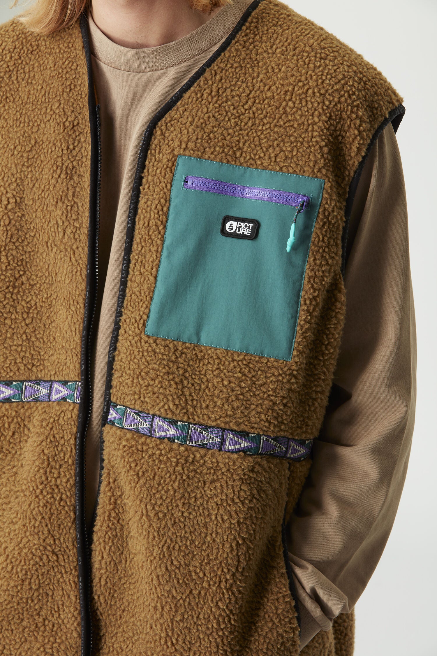 GALIWIN FLEECE VEST __color:Chocolate#11