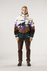 HAFDALS ZIP FLEECE __color:Landscape#1