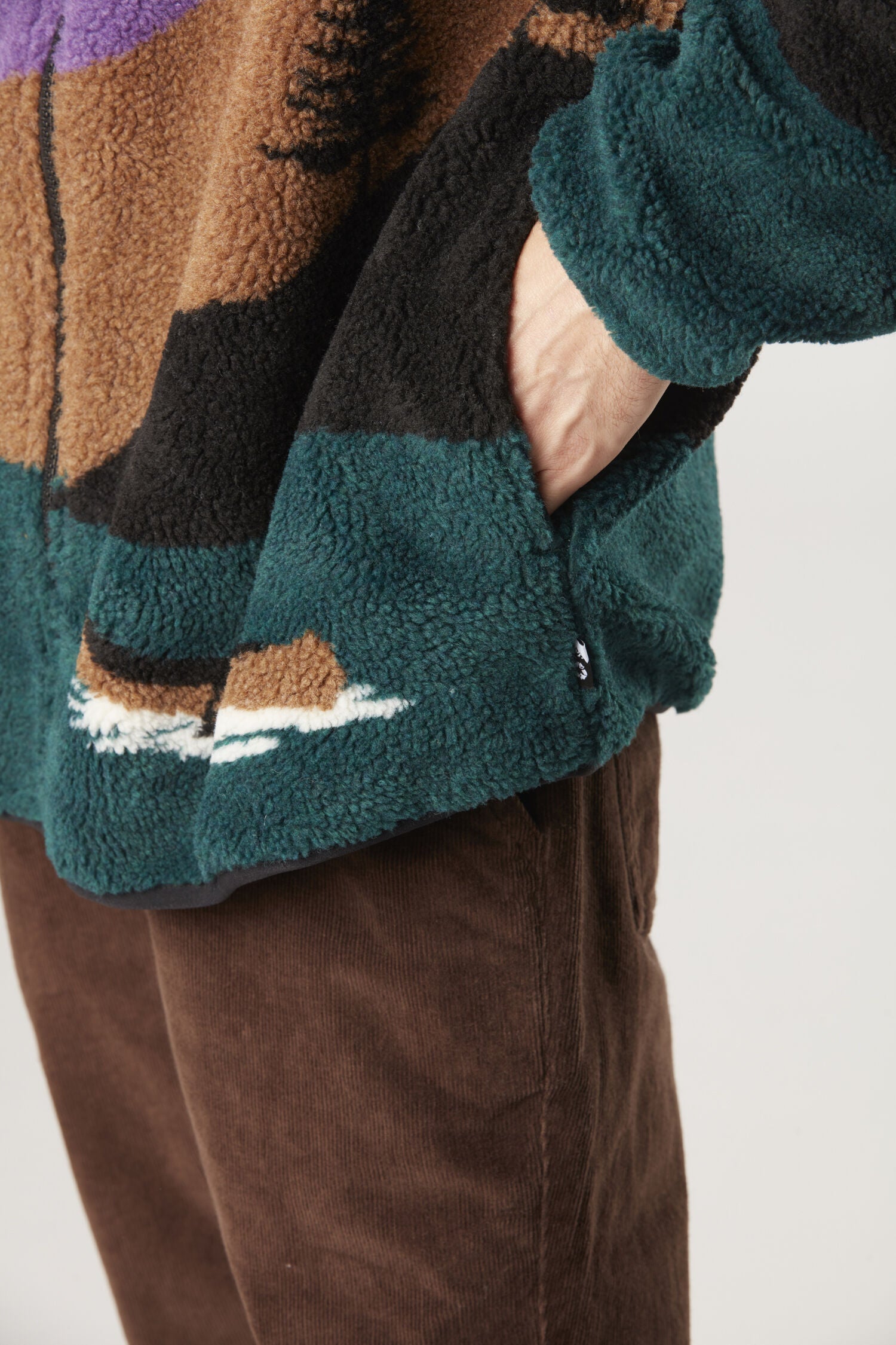 HAFDALS ZIP FLEECE __color:Landscape#7