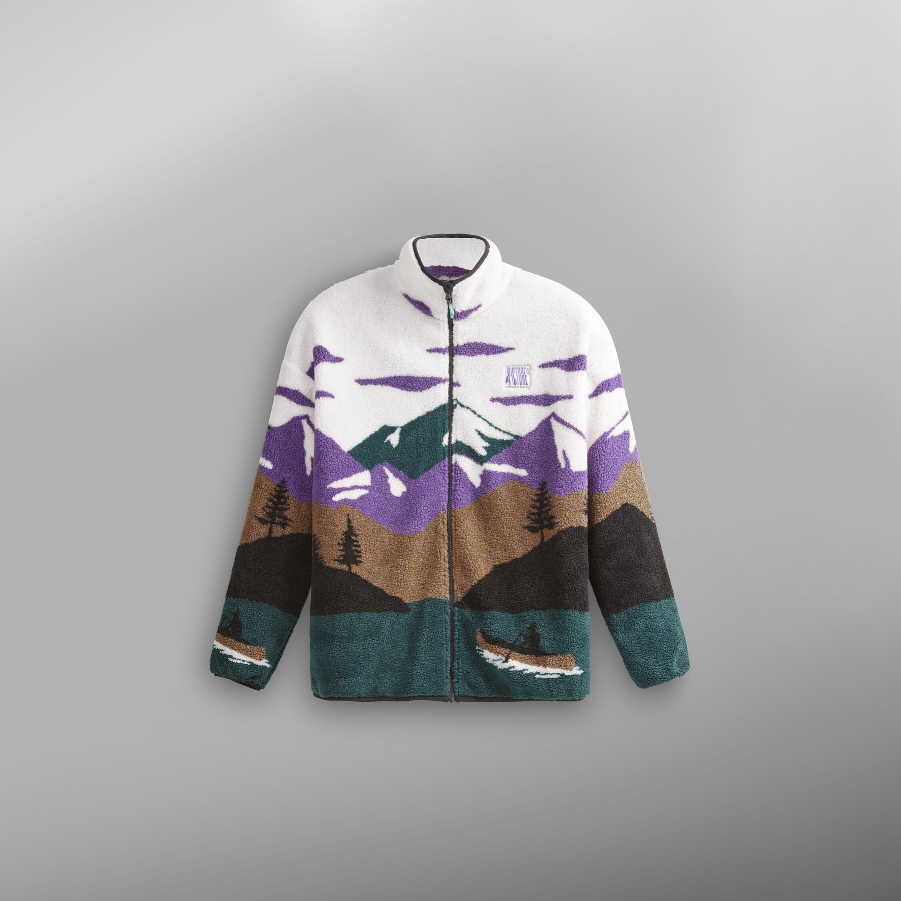 HAFDALS ZIP FLEECE __color:Landscape#4