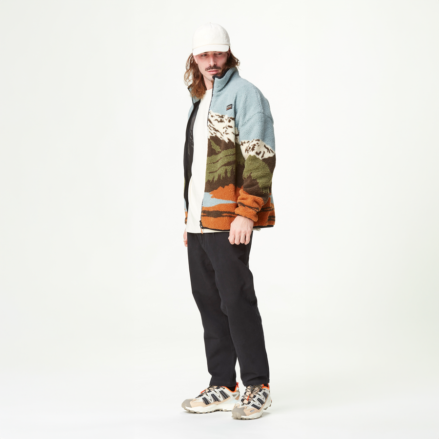 HAFDALS ZIP FLEECE __color:Mountain#9