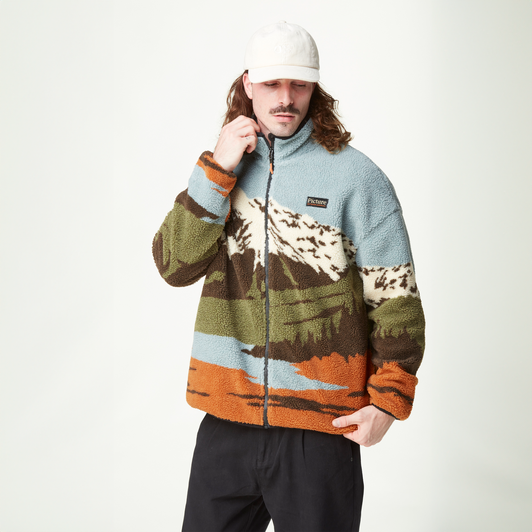 HAFDALS ZIP FLEECE __color:Mountain#8