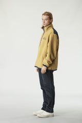 GAMVIK 1/4 ZIP FLEECE __color:Fennel_Seed-Dark_Blue#27