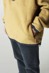 GAMVIK 1/4 ZIP FLEECE __color:Fennel_Seed-Dark_Blue#30