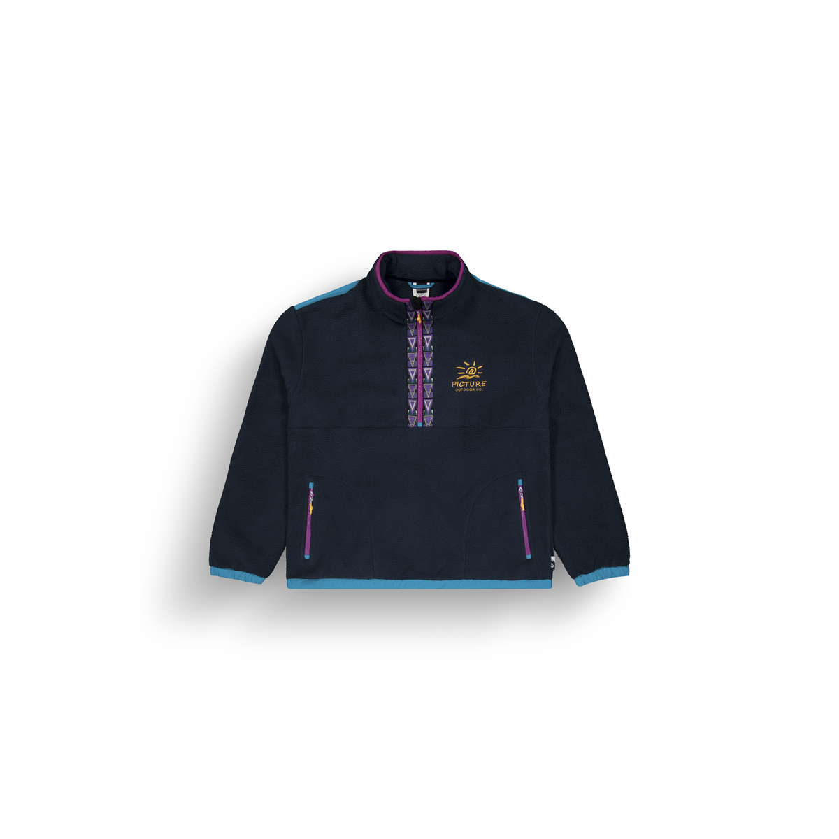 GAMVIK 1/4 ZIP FLEECE __color:Dark_Blue#20