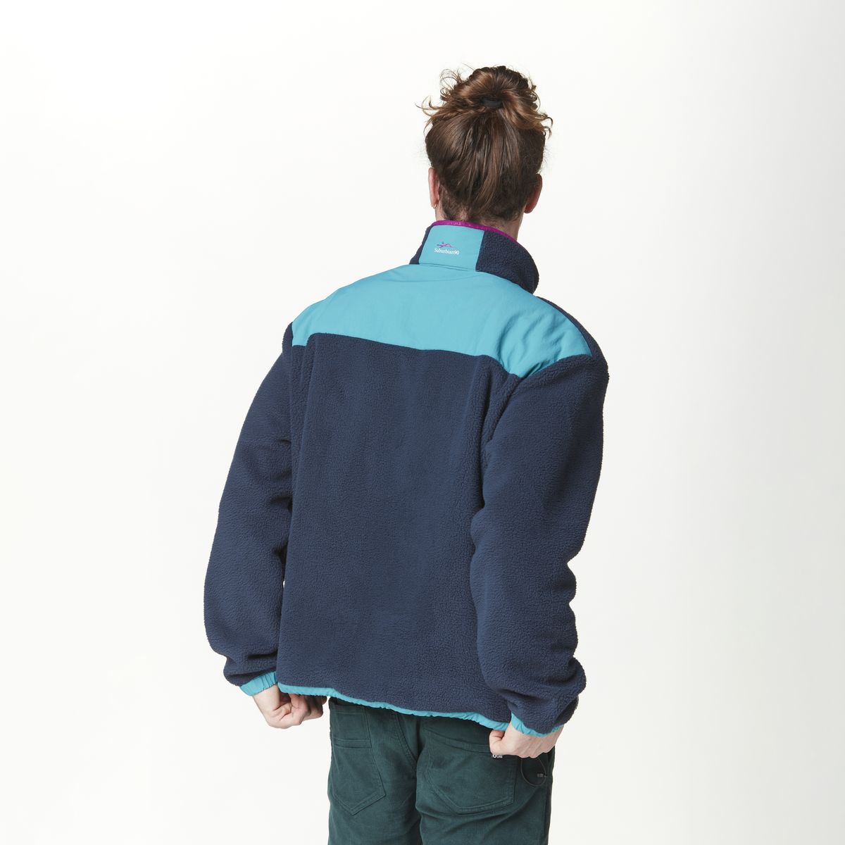 GAMVIK 1/4 ZIP FLEECE __color:Dark_Blue#18