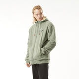 YINNI PLUSH ZIP HOODIE __color:Green_Spray#7