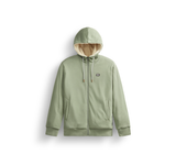 YINNI PLUSH ZIP HOODIE __color:Green_Spray#12