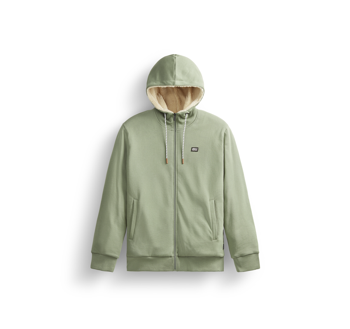 YINNI PLUSH ZIP HOODIE __color:Green_Spray#12