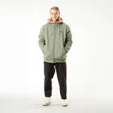 YINNI PLUSH ZIP HOODIE __color:Green_Spray#8