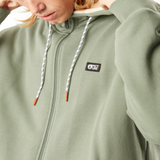 YINNI PLUSH ZIP HOODIE __color:Green_Spray#11