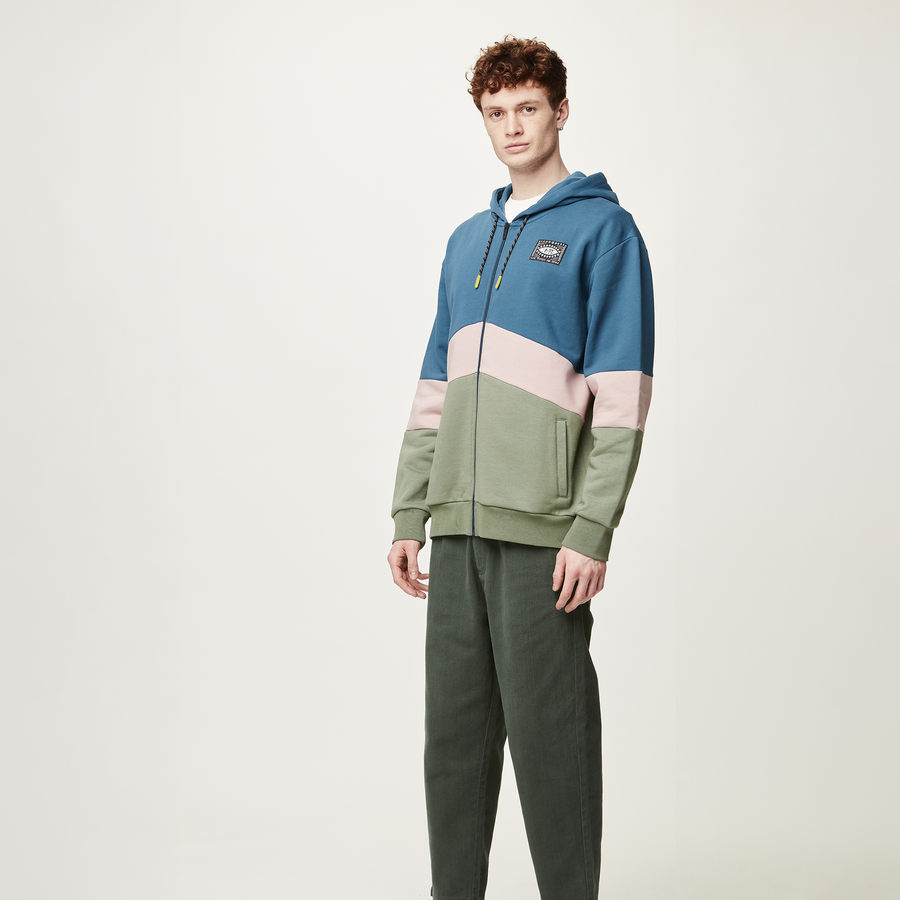 KLOB ZIP HOODIE __color:Roc_Blue#2