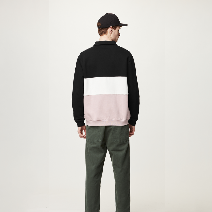 CARAWA ZIP SWEATER __color:Woodrose#8
