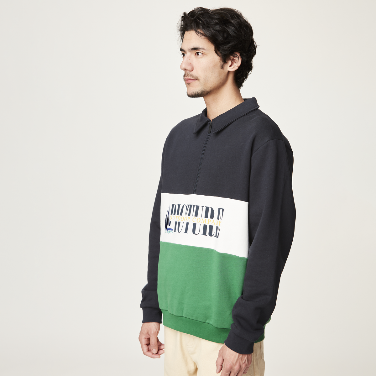 CARAWA ZIP SWEATER __color:Verdant_Green#3
