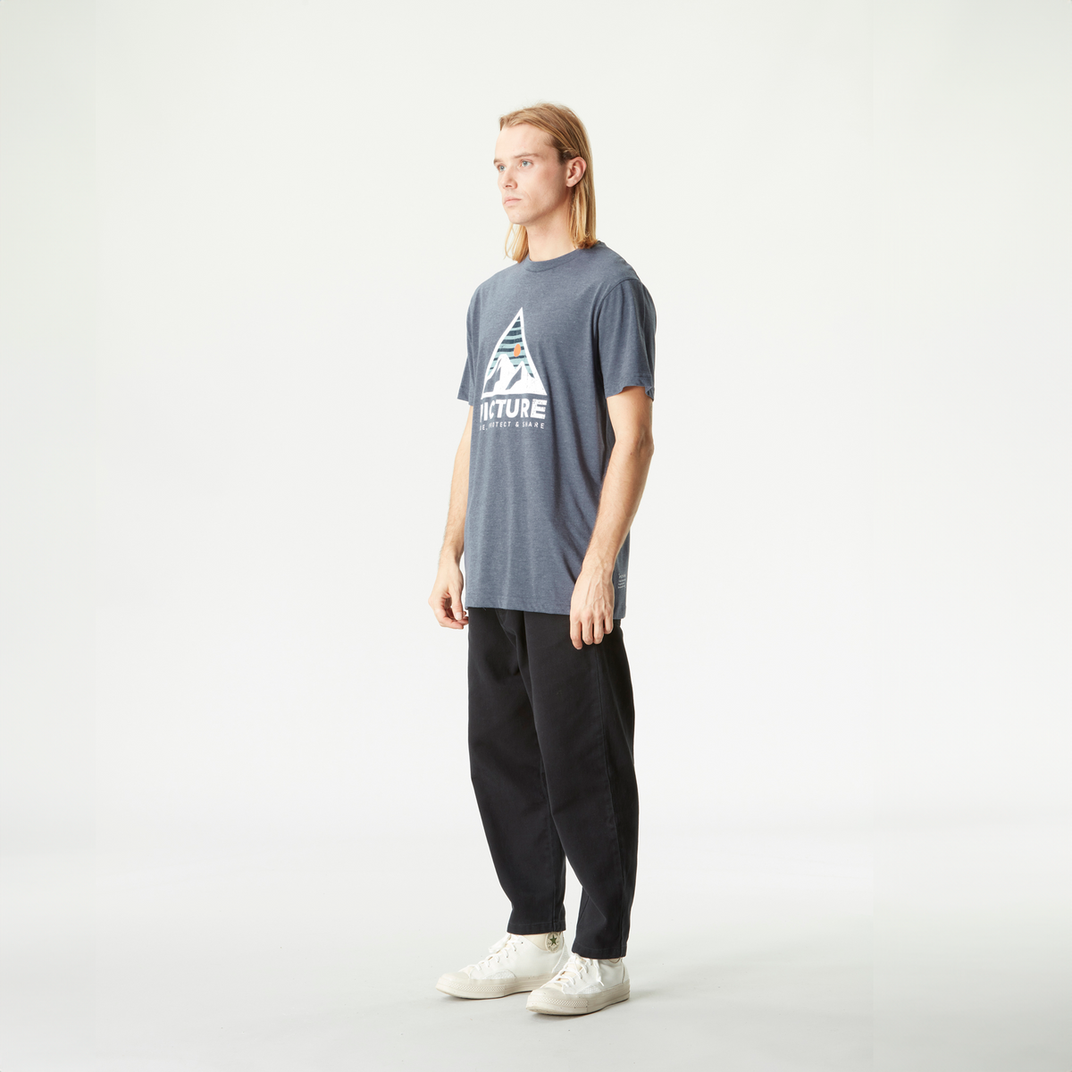 AUTHENTIC TEE __color:Dark_Blue_Melange#15
