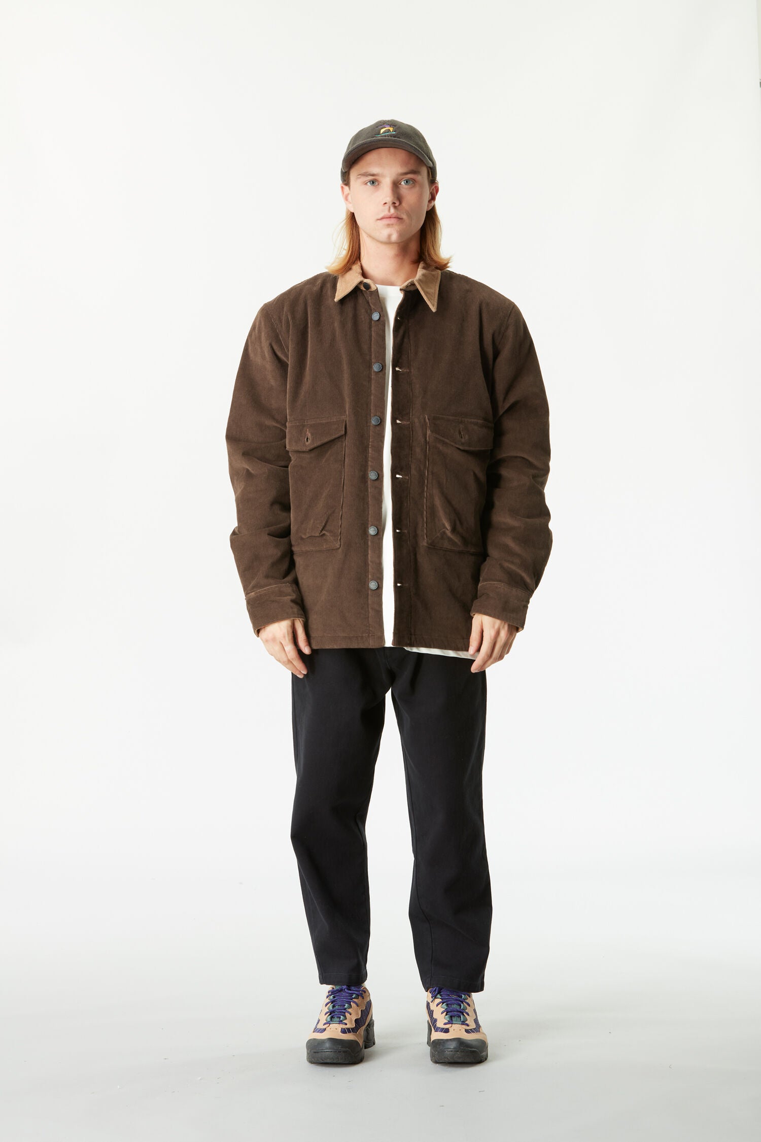 NOLIWA CORDUROY SHIRT __color:Dark_Chocolate#4