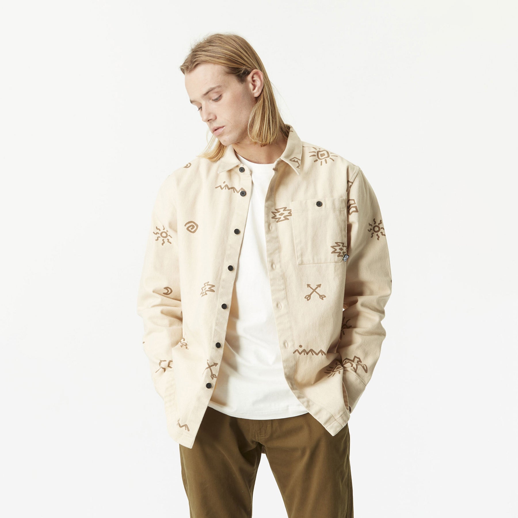 DAYAKI SHIRT __color:Wood_Ash#8