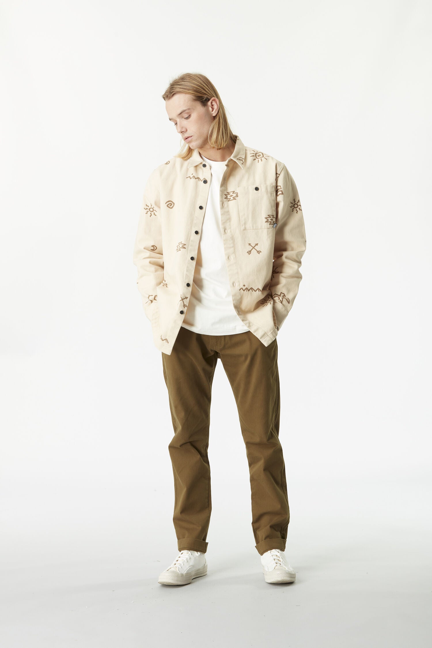DAYAKI SHIRT __color:Wood_Ash#11