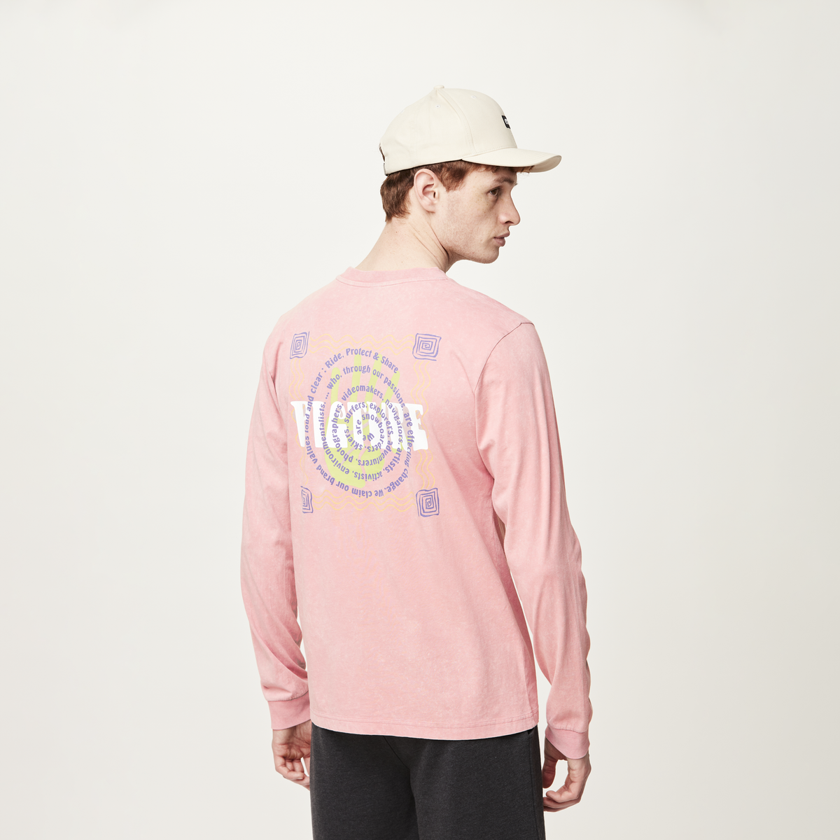OFITERS LS TEE __color:Woodrose_Washed#4