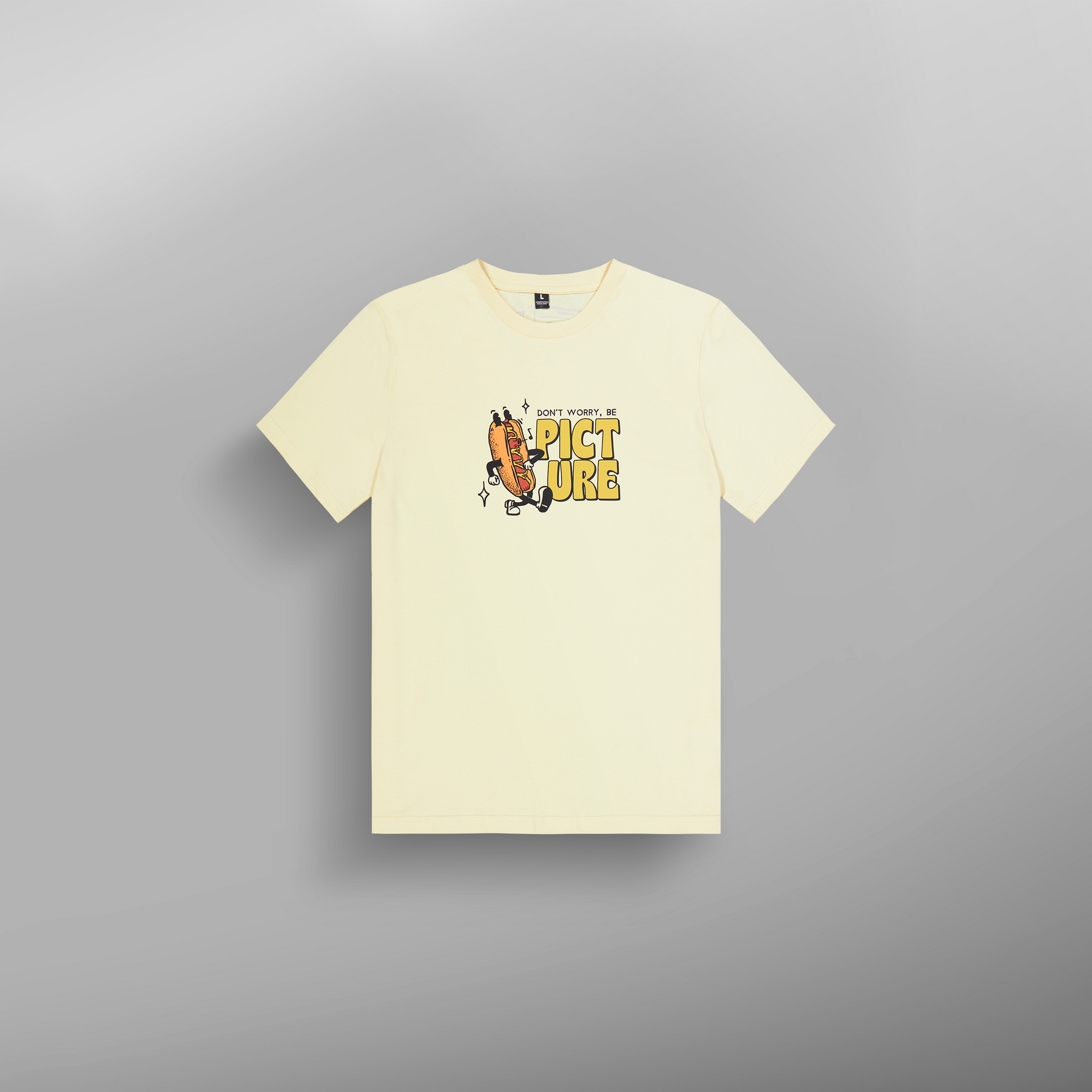 BASEMENT MUSTARD TEE __color:Wood_Ash#16
