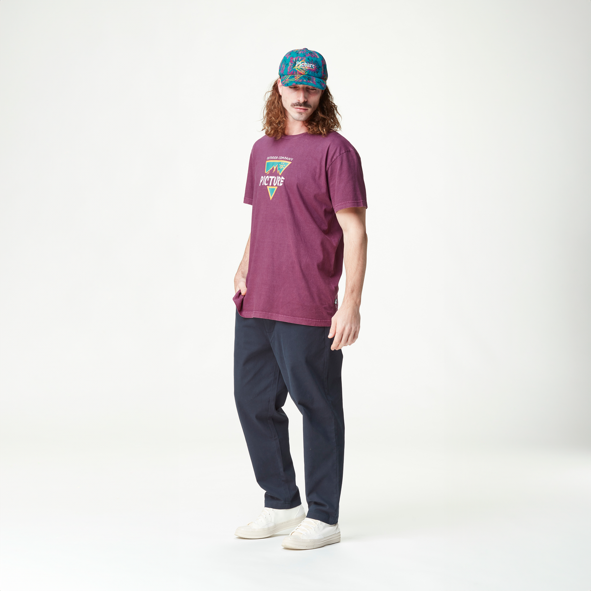 POENY TEE __color:Purple_Wine_Washed#5