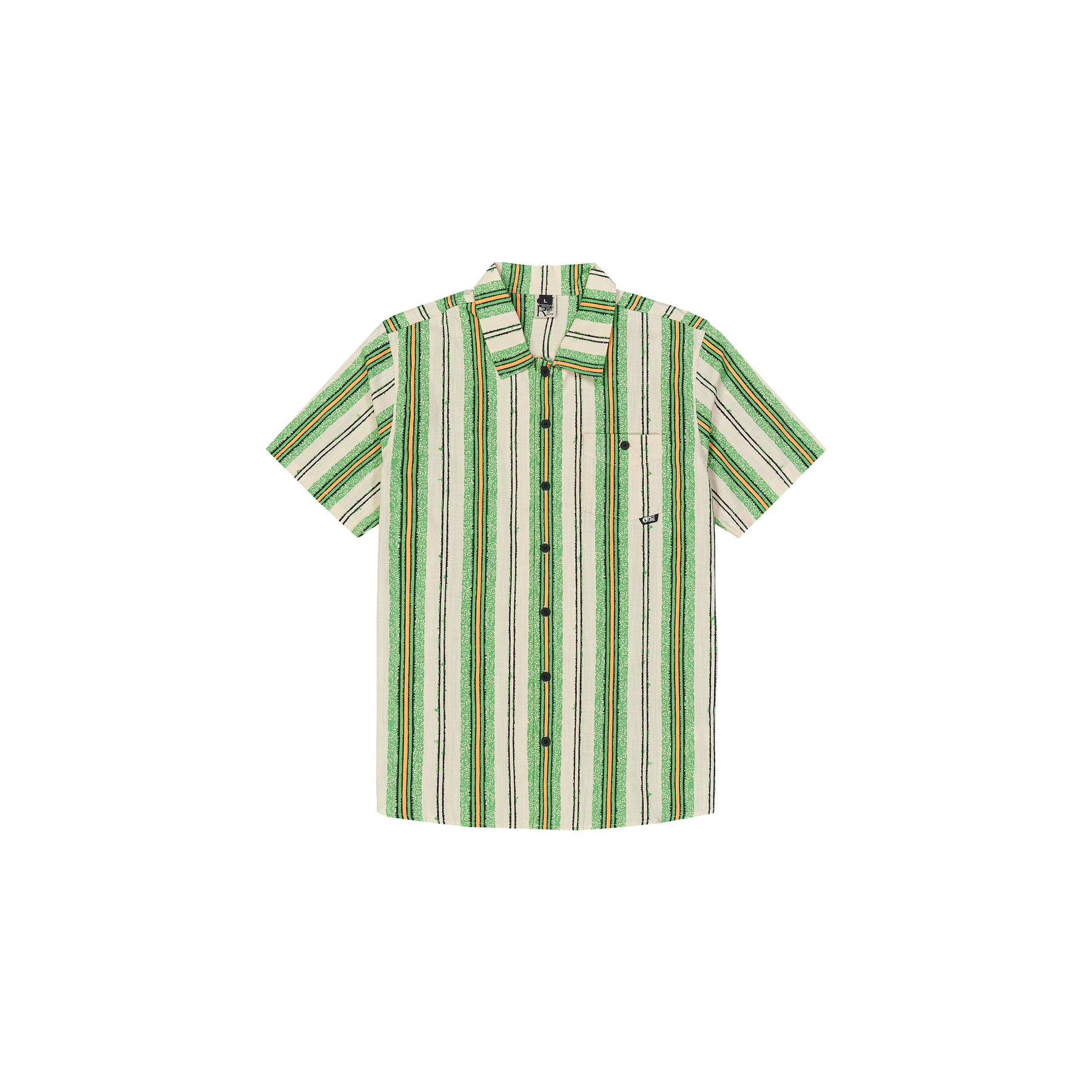 MATAIKONA SS SHIRT __color:Greenstripes_Print#29