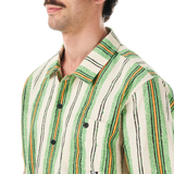 MATAIKONA SS SHIRT __color:Greenstripes_Print#28