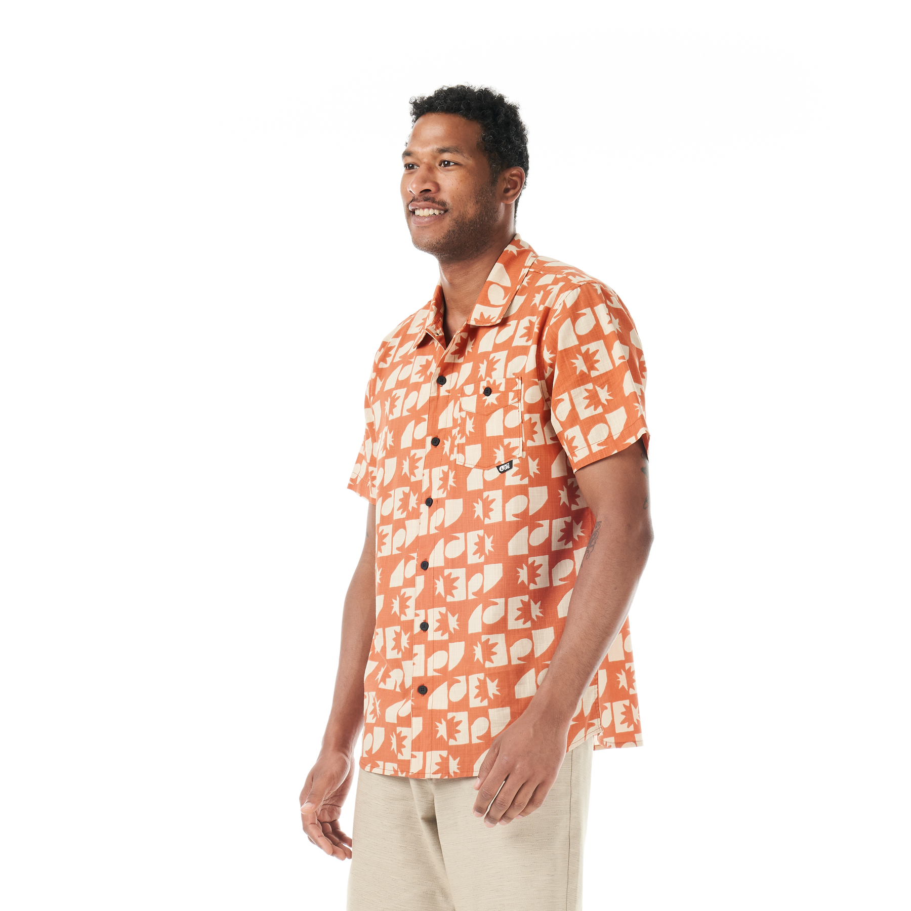 MATAIKONA SS SHIRT __color:Sunset_Waves_Print#37