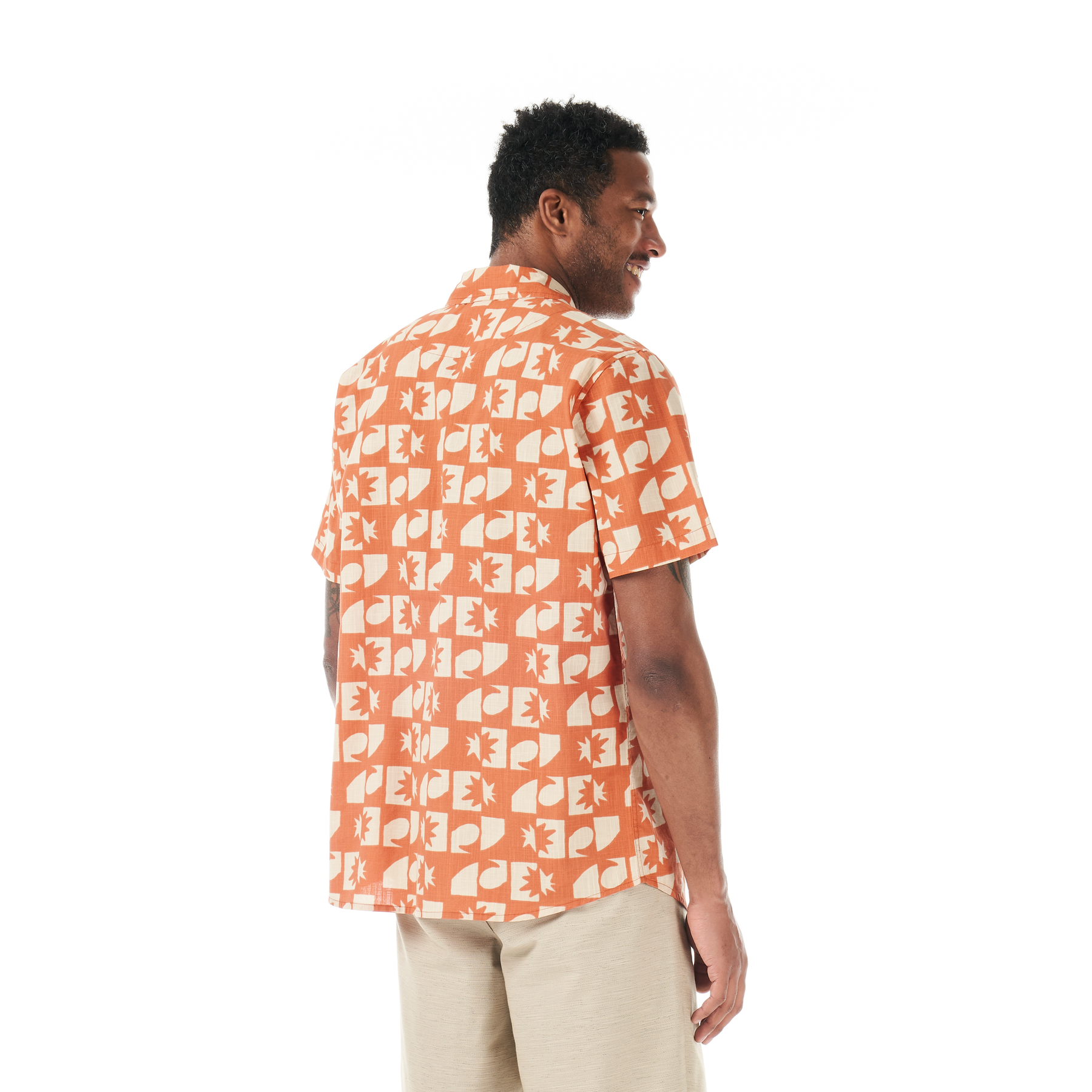 MATAIKONA SS SHIRT __color:Sunset_Waves_Print#39