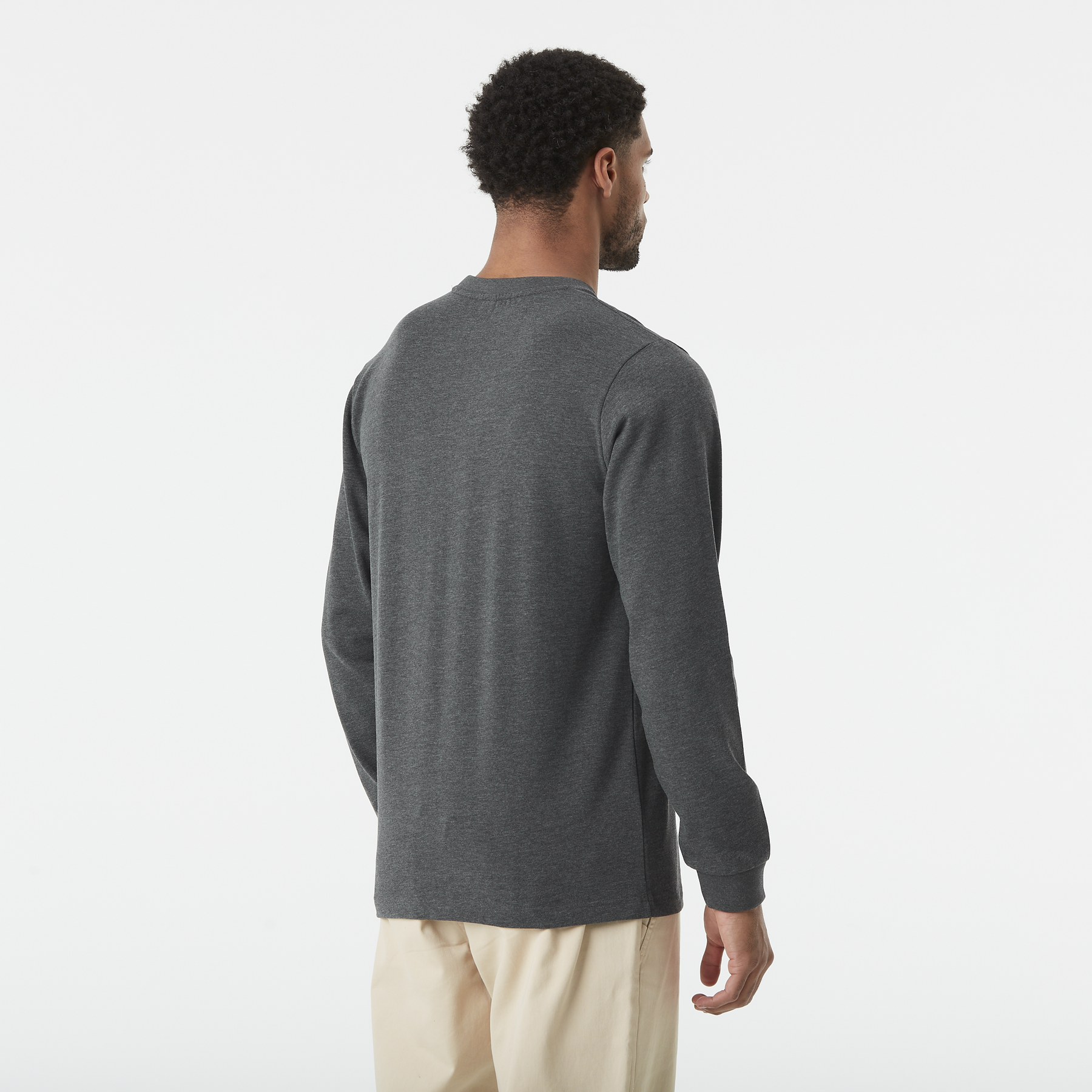 SICAN LS TEE __color:Dark_Grey_Melange#2