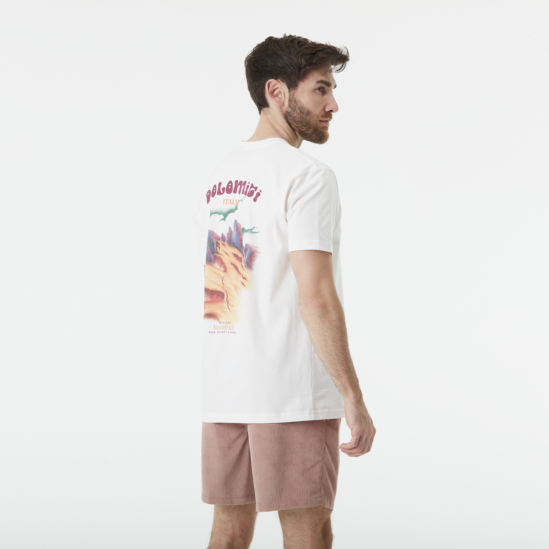 D&S DOLOMITI TEE __color:Natural_White#2