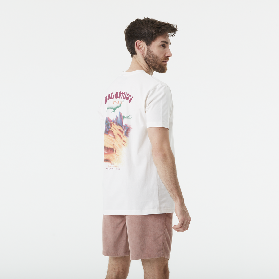 D&S DOLOMITI TEE __color:Natural_White#2