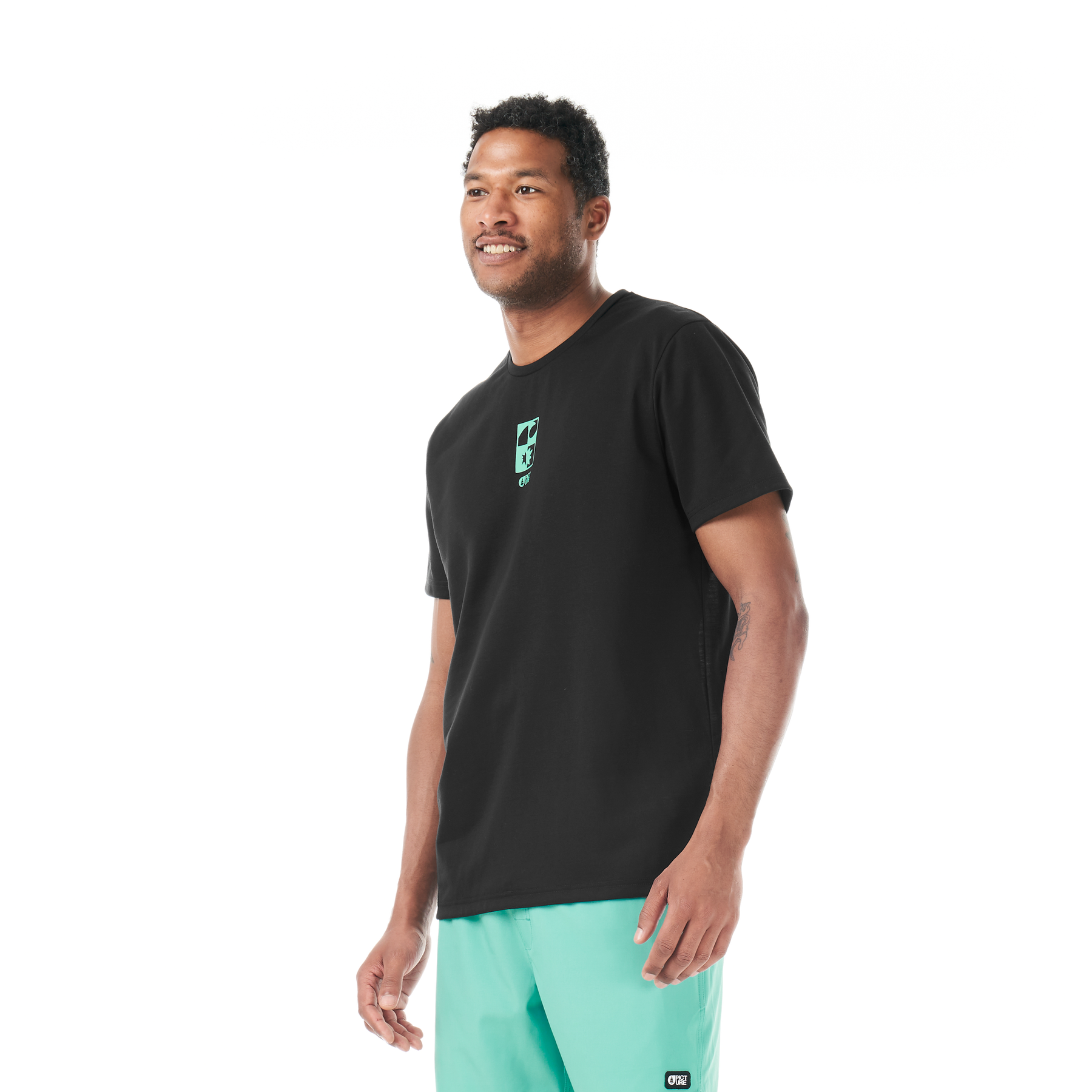 MARIBO SS SURF TEE __color:Black_Green#5