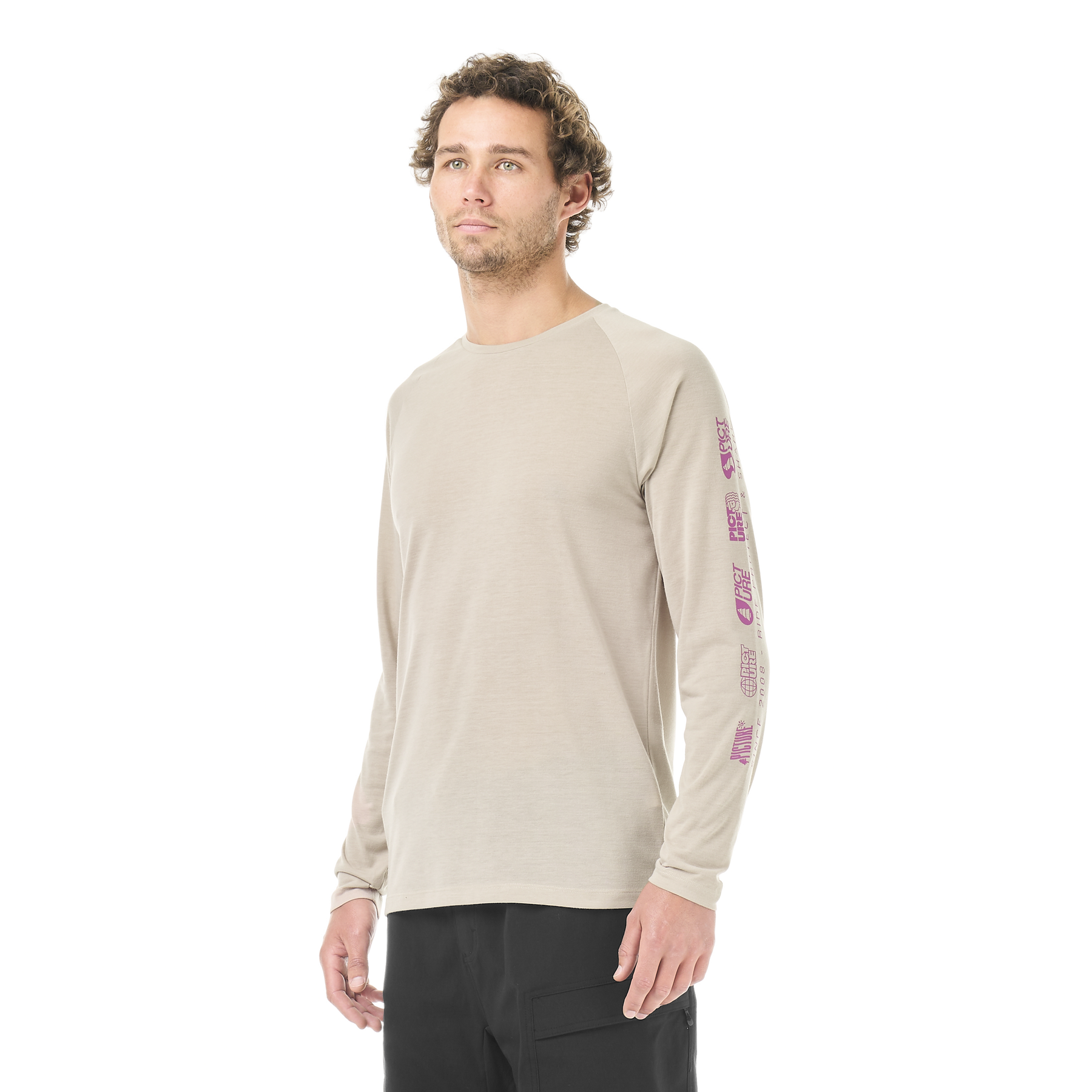 TIMONT LS TECH TEE __color:Pure_Cashmere#14