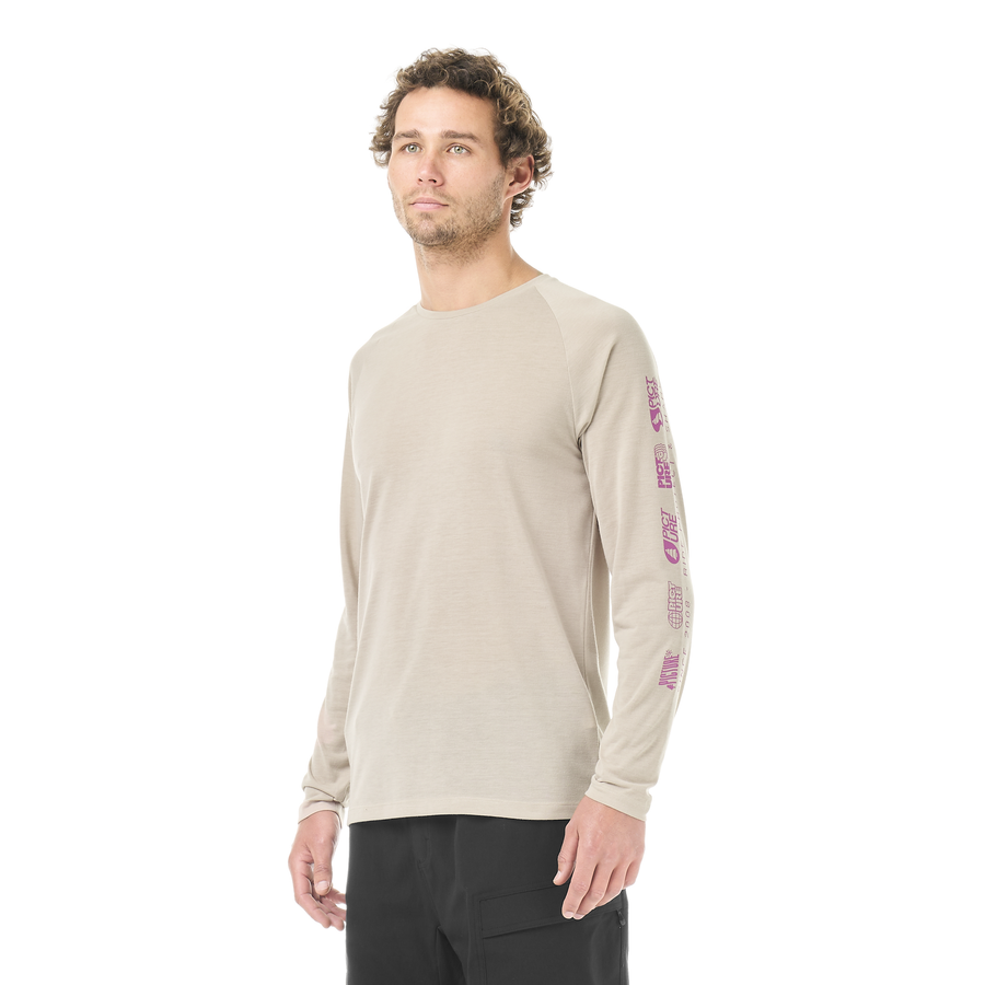 TIMONT LS TECH TEE __color:Pure_Cashmere#14