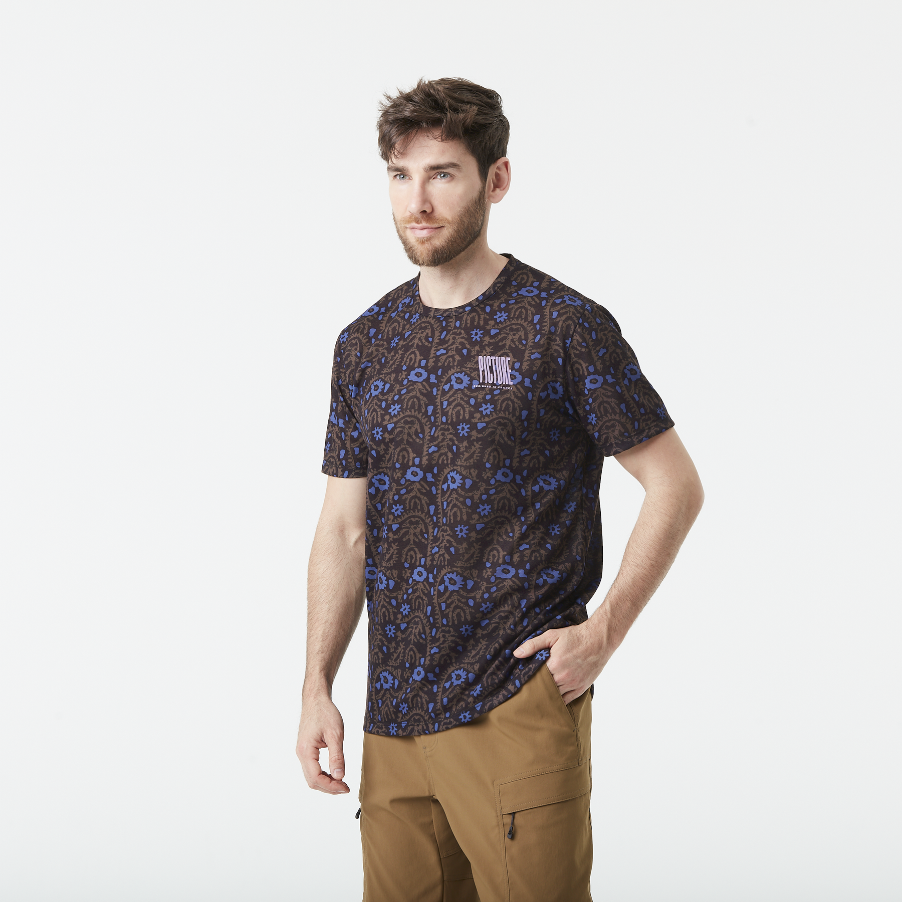 TIMONT PRINTED SS TECH T __color:Ancolie_Print#1