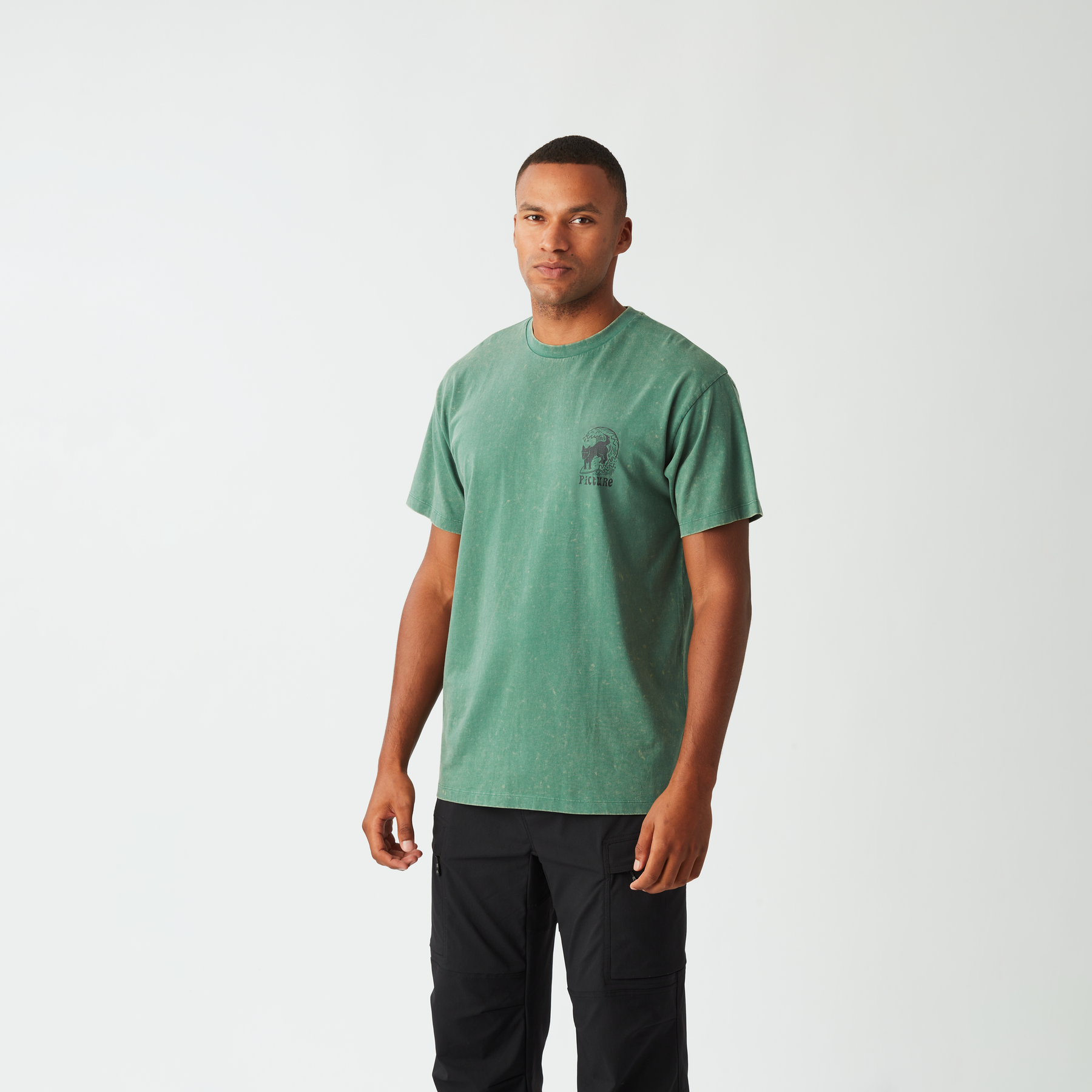 PICTURIDE TEE __color:Smoke_Pine_Washed#22
