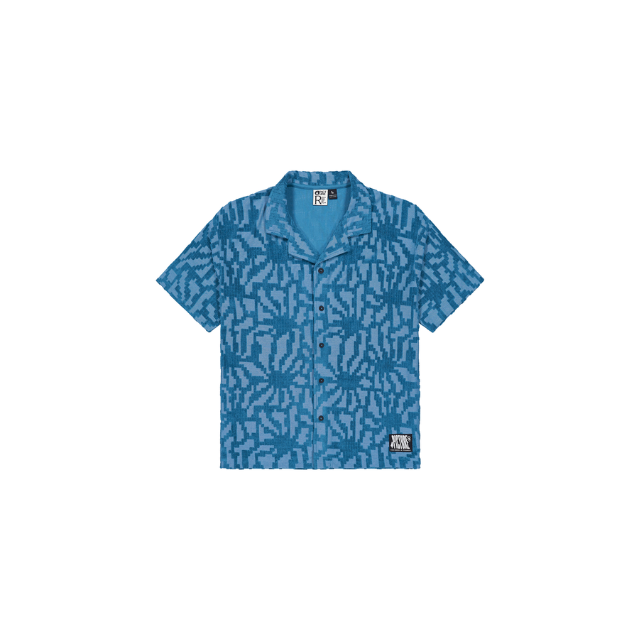 SPONGY SHIRT __color:Blue_Flower_Embossed#5