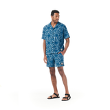 SPONGY SHIRT __color:Blue_Flower_Embossed#2
