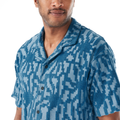 SPONGY SHIRT __color:Blue_Flower_Embossed#3
