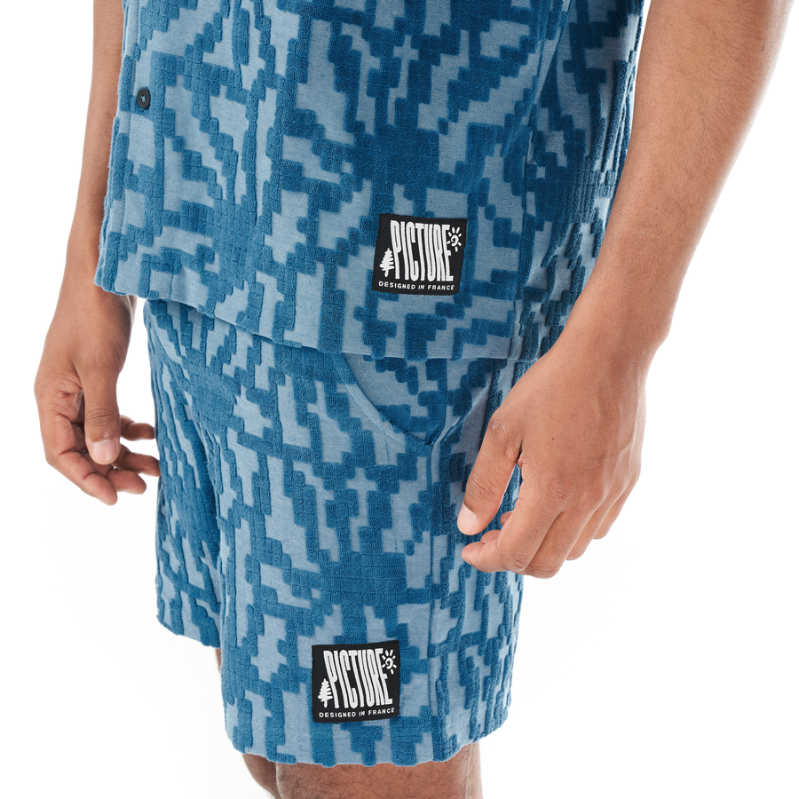 SPONGY SHIRT __color:Blue_Flower_Embossed#4