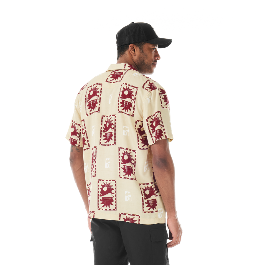 MAREEBA PRINTED SHIRT __color:Postal_Print#3