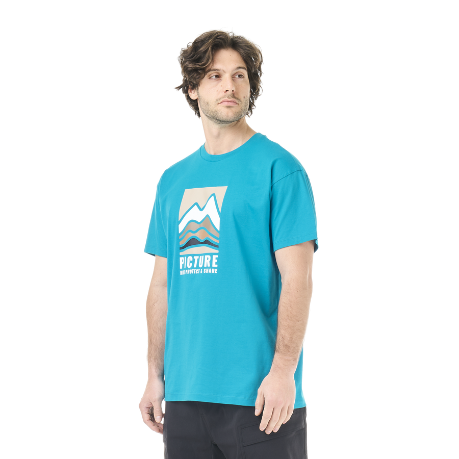 PEAKFLOW TEE __color:Capri_Breeze#0