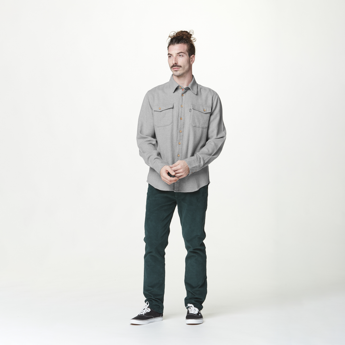LEWELL SHIRT __color:Grey_Melange#23