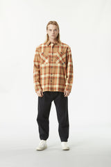 RELOWA SHIRT __color:Plaid_Wood_Ash#39