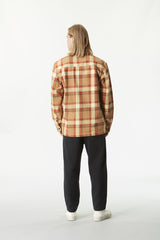 RELOWA SHIRT __color:Plaid_Wood_Ash#40